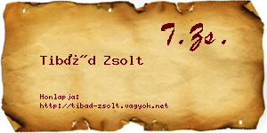 Tibád Zsolt névjegykártya