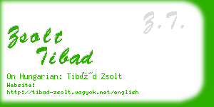 zsolt tibad business card